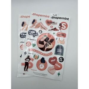 Shapermint Body‎ Positive Sticker Sheets 2 Pack Love Your Curves Empowerment